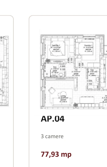 Plan 2D tipologie AP.04